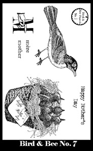 Bird & Bee Paperie Stamp Set 7
