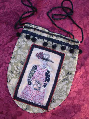 Wearable Art Drawstring Purse