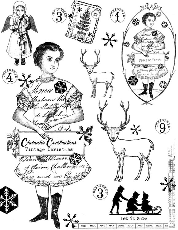 Vintage Christmas Character Constructions